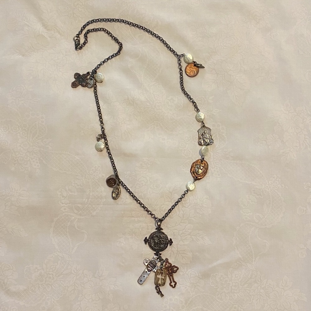 Western cross necklace